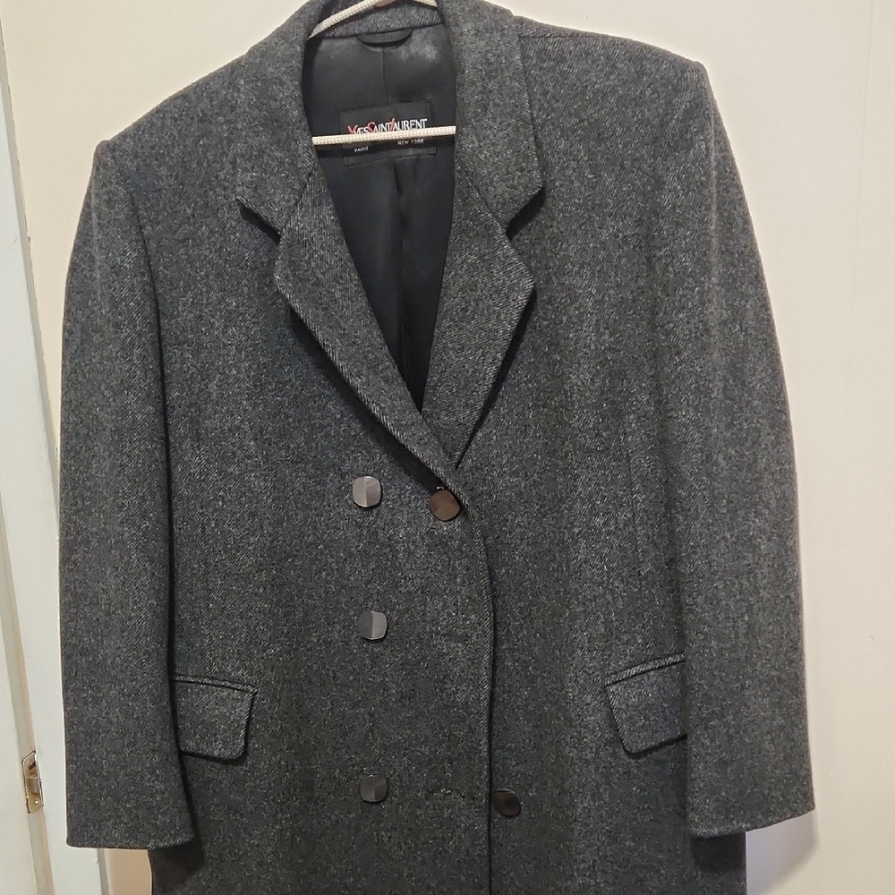 Yves Saint Laurent Charcoal Blazer